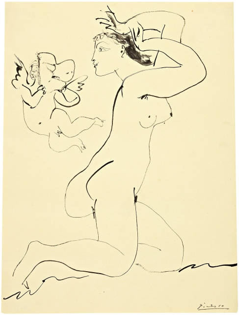 Pablo Picasso : L’Amour masqué, 1954
