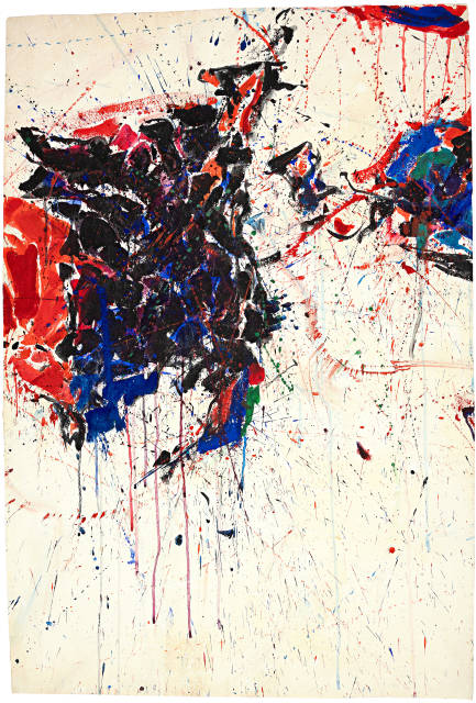 Sam Francis : Blue Above Red, Ca. 1956