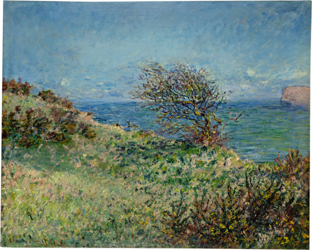 Claude Monet : Sur la falaise près de Fécamp, 1881