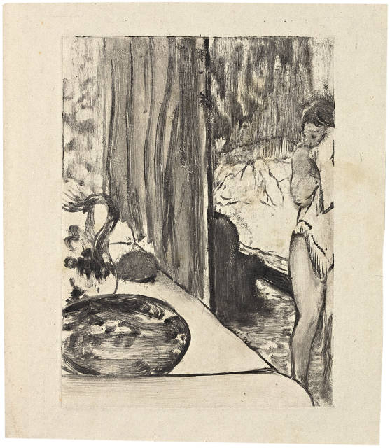 Edgar Degas : Femme nue s’essuyant la figure, Circa 1879