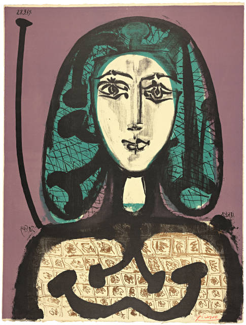 Pablo Picasso : La femme à la résille – Femme aux ..., Paris, 30 May 1949