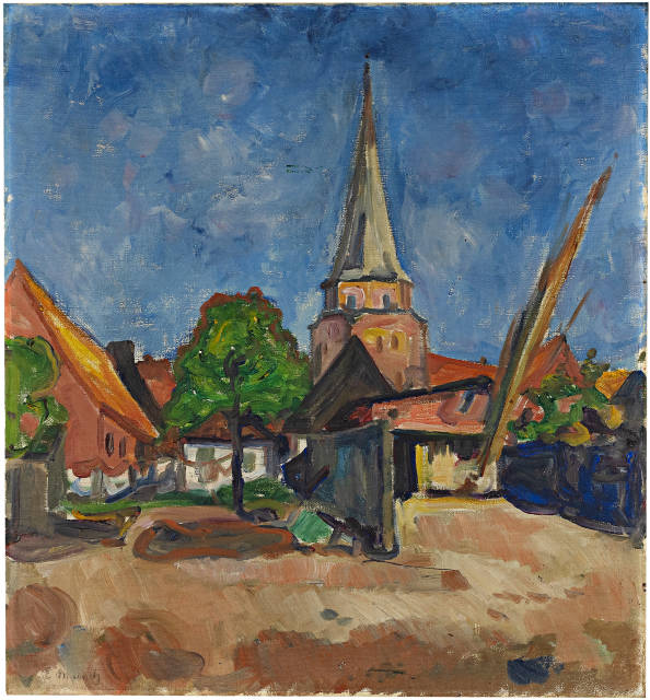 Edvard Munch : Kirche in Travemünde, 1903