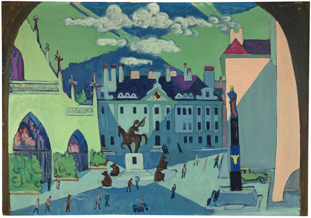 Ernst Ludwig Kirchner  : Münsterplatz in Bern , 1935 