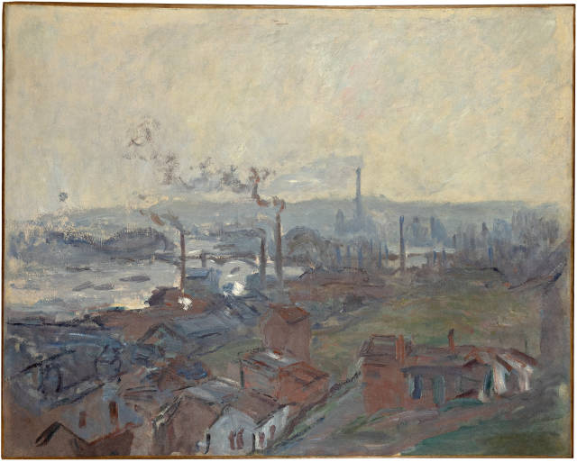 Claude Monet : Vue générale de Rouen depuis la côte ..., 1892