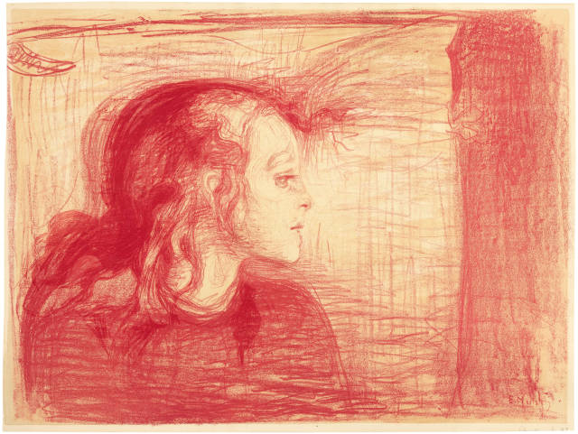 Edvard Munch : Das kranke Mädchen, 1896