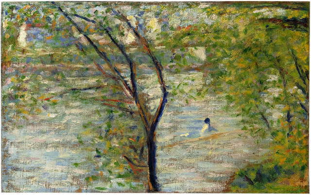 Georges Seurat : Une périssoire, Circa 1887