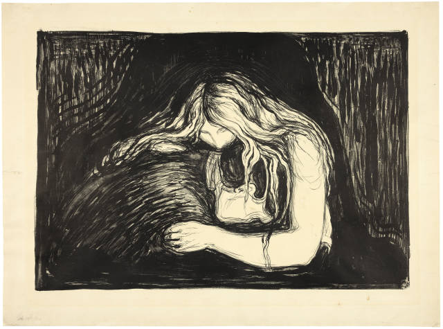 Edvard Munch : Vampir II, 1895-1902