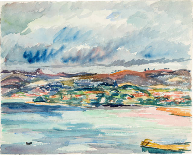 Giovanni Giacometti : Küstenlandschaft Siziliens, Circa 1931
