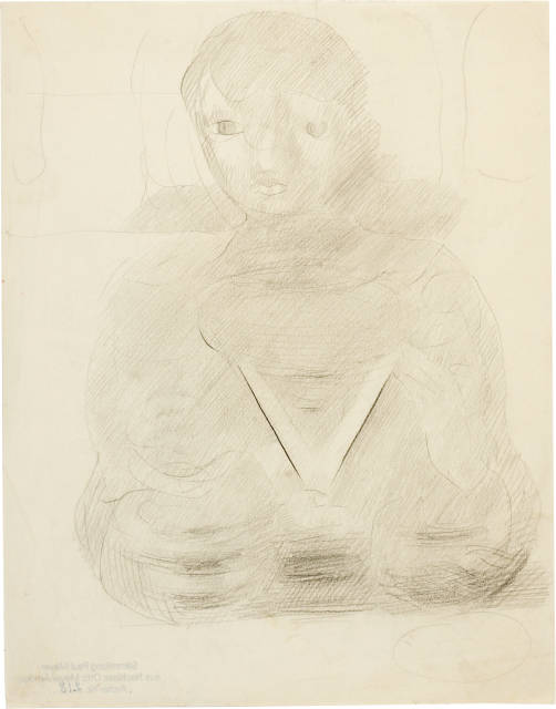 Otto Meyer-Amden : Vorbereitung, Studie für eine Figur, Circa 1922