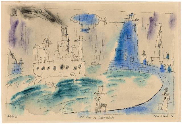 Lyonel Feininger : Die Mole von Swinemünde, 1921