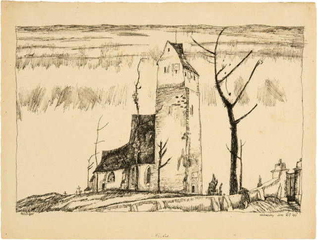 Lyonel Feininger : Kirche, 21 June 1911
