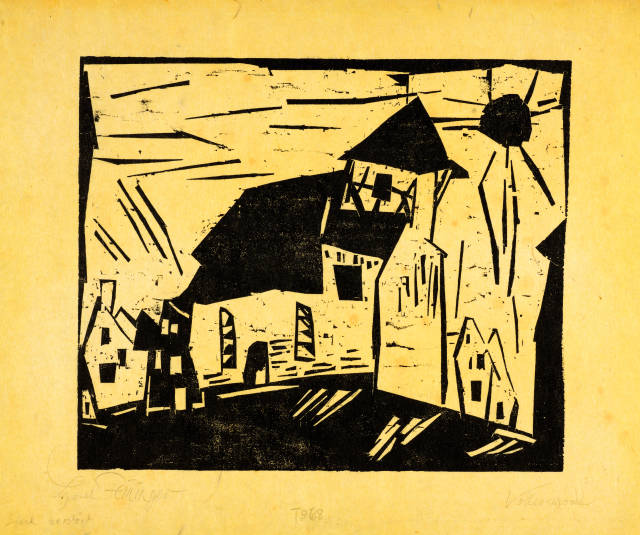 Lyonel Feininger : Kirche in Vollersroda, 1919