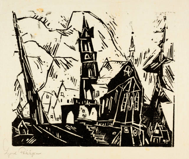 Lyonel Feininger : Kirche (Kathedrale), 1919