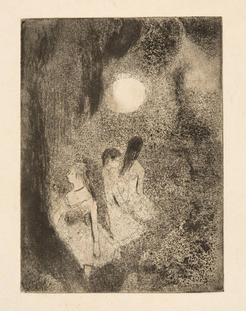 Edgar Degas : Danseuses dans la coulisse, 1879/1880