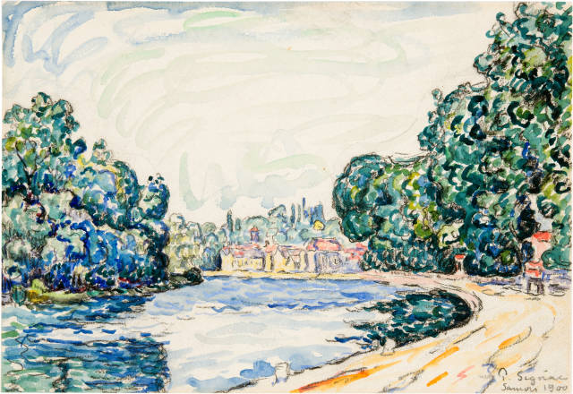 Paul Signac : Vue de Samois, 1900