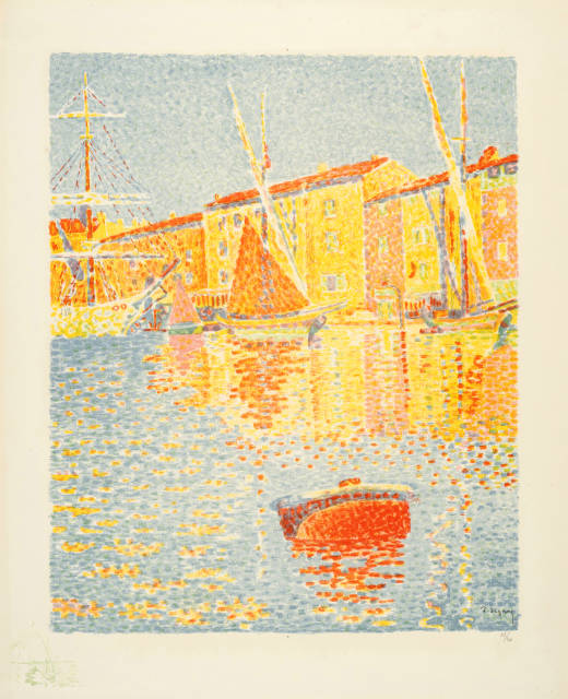 Paul Signac : La Bouée (Saint-Tropez: Le Port), 1894, Probably not until 1897/98