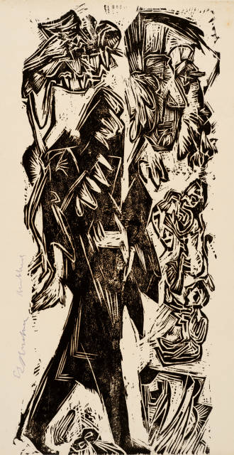 Ernst Ludwig Kirchner : Der aufgeregte Dichter Leonhard Frank, 1918