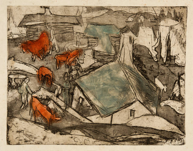 Ernst Ludwig Kirchner : Alpleben (Stafelalp), 1919