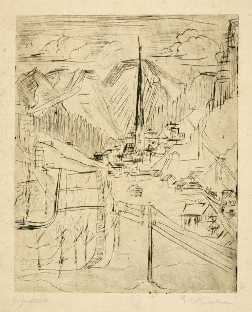 Ernst Ludwig Kirchner : Davos Platz, 1921