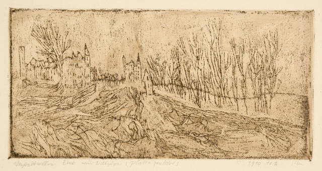 Paul Klee : Vorstadtvillen, 1910. Work number 1910.112