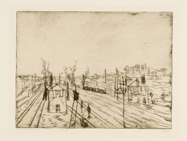Paul Klee : Bahnhof, 1911. Work number 1911.26