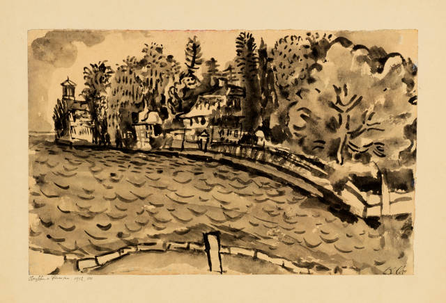 Paul Klee : Oberhofen a. Thunersee, 1912. Work number 1912.100