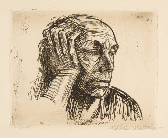 Käthe Kollwitz : Selbstbildnis, 1921