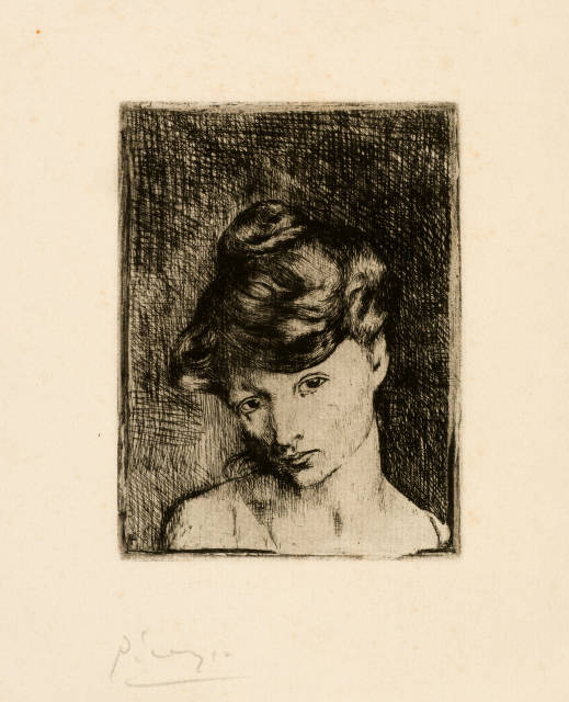 Pablo Picasso : Tête de femme: Madeleine, Paris, January 1905