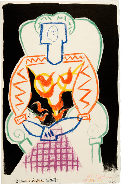 Pablo Picasso : La femme au fauteuil, Paris, 16 February 1947