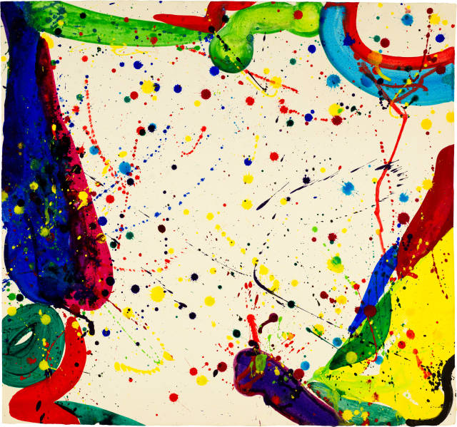 Sam Francis : Bright Ring Drawing (Untitled), Tokyo 1965