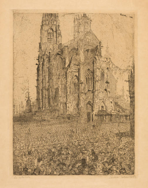 James Ensor : La cathédrale, 1886