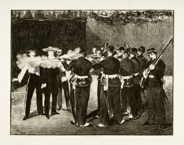 Édouard Manet : L' exécution de Maximilien, 1868