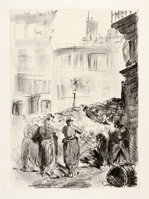 Édouard Manet : La barricade, 1871