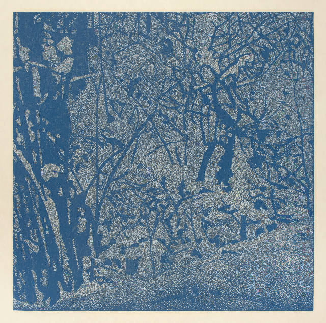 Franz Gertsch : Winter (Detail 2, 2018), 2016 or 2018
