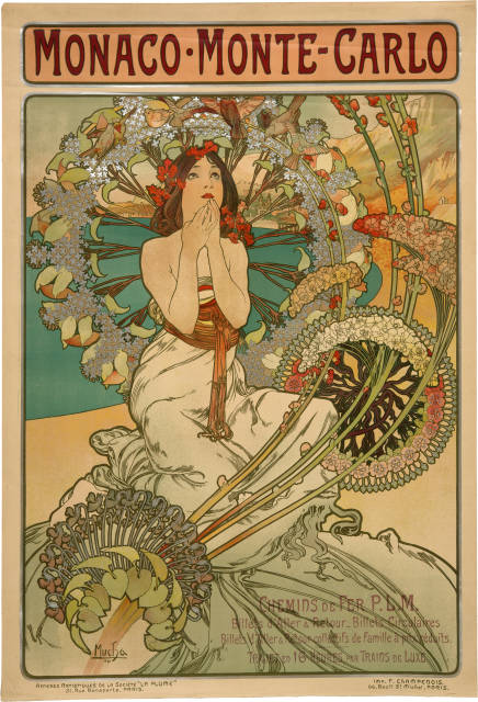 Alfons Maria Mucha : Monaco Monte-Carlo, 1897