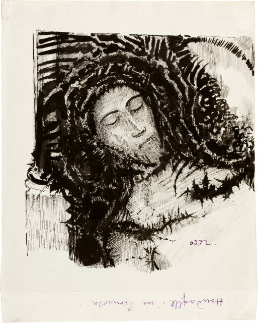 Odilon Redon : Saint Antoine - Antoine fait le signe de la ..., 1905-1910