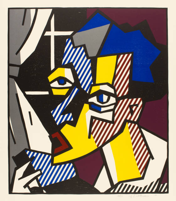 Roy Lichtenstein  : The Student , 1980