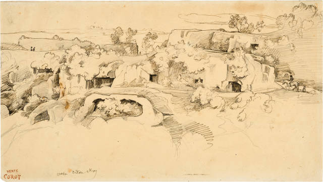 Camille Corot : Carrières à Civita Castellana - Die ..., October 1827