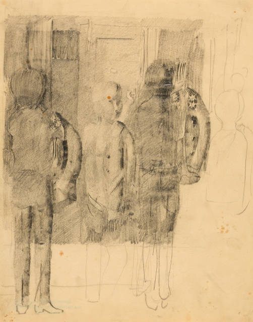 Otto Meyer-Amden : Uniformierung (1. Entwurf), 1918-1922