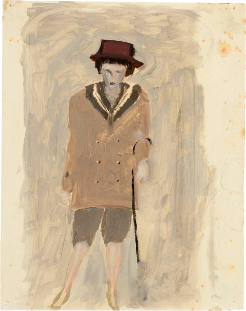 Otto Meyer-Amden : Junger Mann mit Stock, 1913