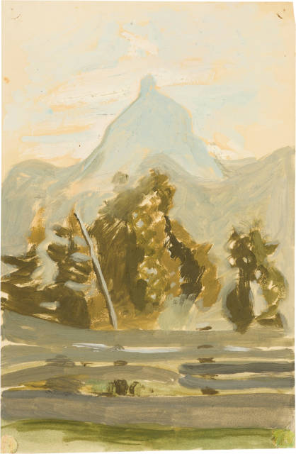 Otto Meyer-Amden : Amdener Landschaft mit Blick auf den '..., 1913
