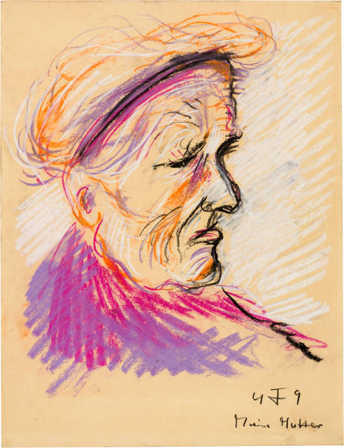 Otto Dix : Meine Mutter, 1949