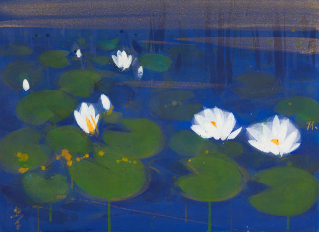 Teruko Yokoi : Waterlilies - Morning, 1991