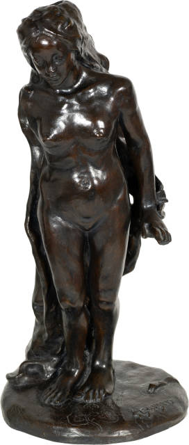 Paul Gauguin : Eve - Femme nue debout, 1890/1891, Cast posthumously