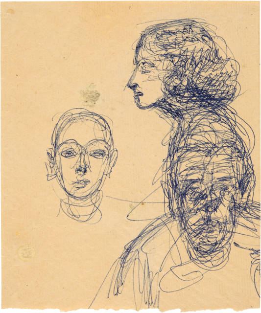 Alberto Giacometti : Têtes de face et de profil, Circa 1963