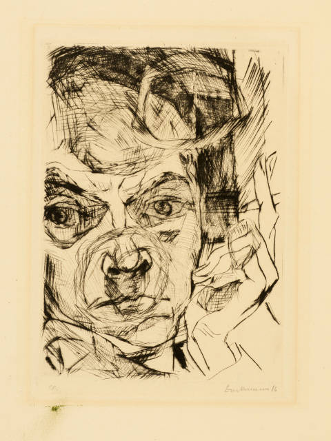 Max Beckmann : Der Raucher (Selbstbildnis), 1916