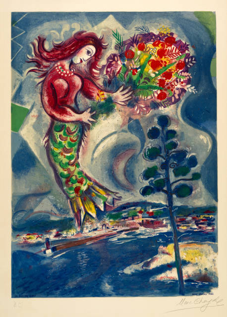 Marc Chagall : Sirène au pin, 1967