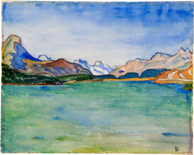 Giovanni Giacometti : Der Malojasee, Circa 1920