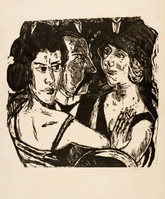 Max Beckmann : Gruppenbildnis Eden Bar, 1923