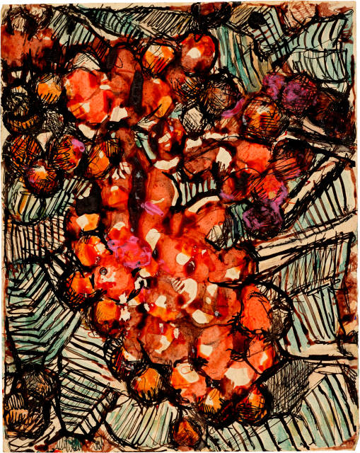 Louis Soutter  : Grappe de raisins , 1923-1930